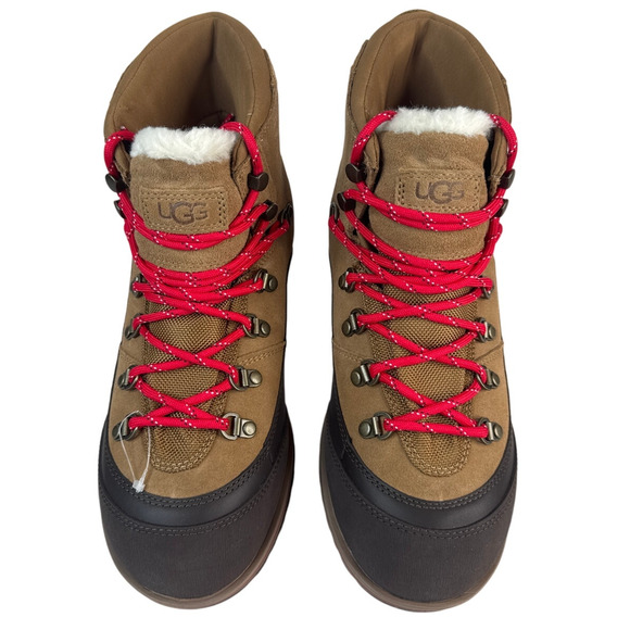 Ugg Bracken Lace Chestnut Suede Leather Boots Women’s Size 9 - Picture 6 of 11